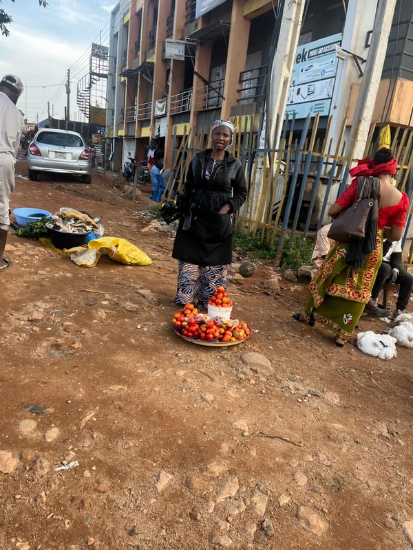 Afternoon market life in Jos, Nigeria