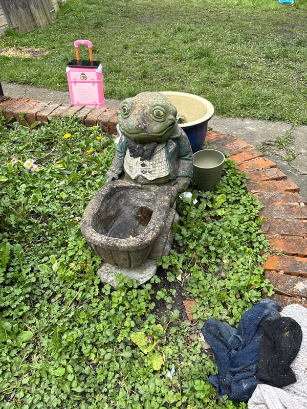 Garden ornaments spotted in Minsterley countryside setting