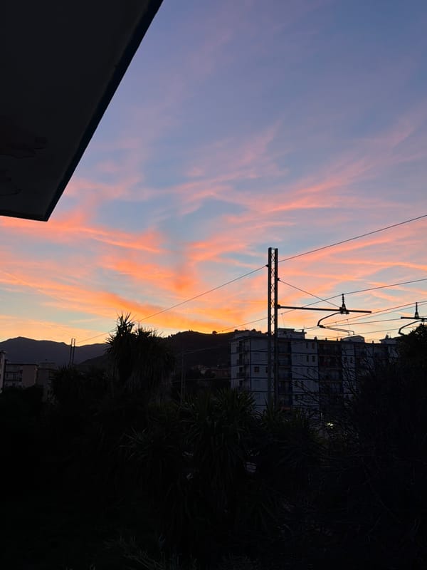Evening scenes captured across Italian coastal town Vallecrosia al Mare