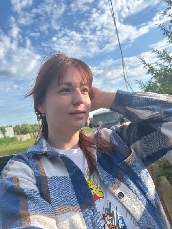 Woman photographed in casual moments in Фоки, Russia early morning