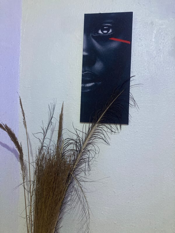 Cultural artifacts displayed in Jos indoor setting