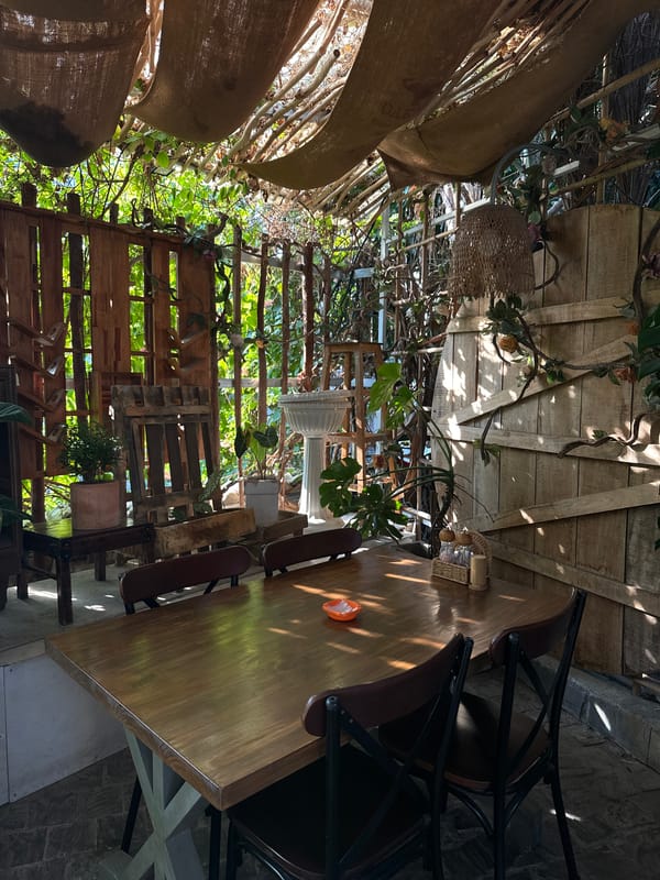 Exploring a lush, plant-filled cafe in Nha Trang