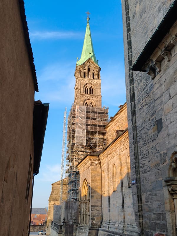 Exploring Bamberg's cathedral quarter and historic landmarks