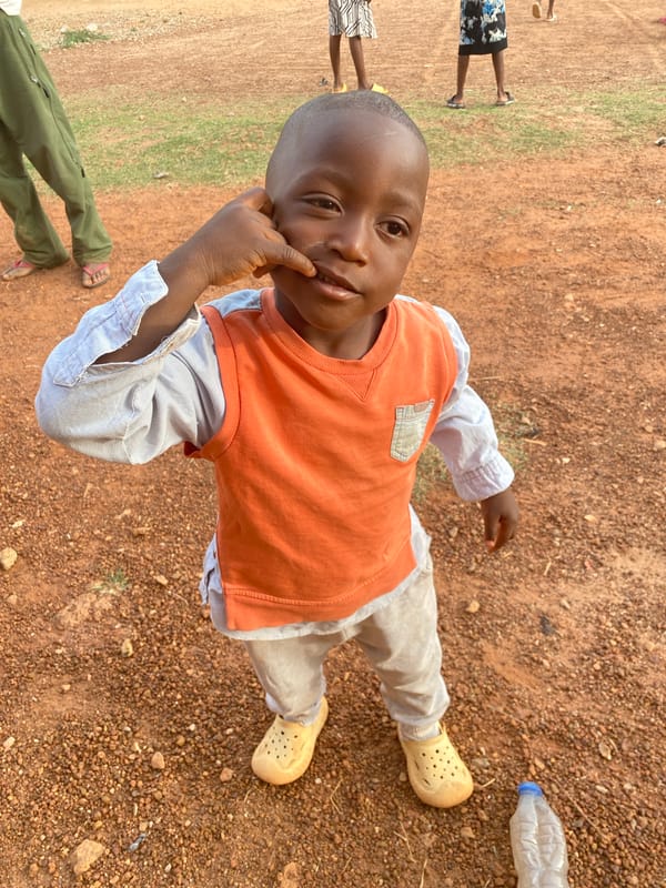 Child photographed outdoors in Bukuru, Nigeria