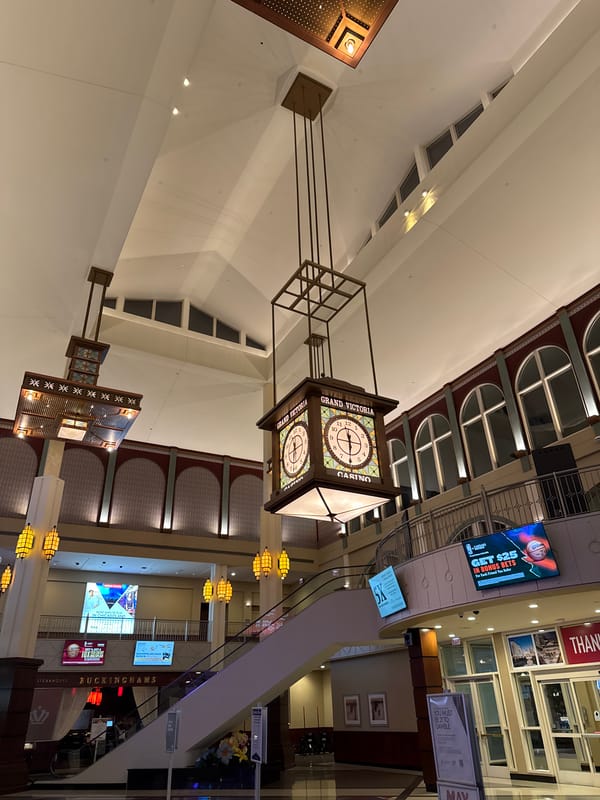 Early morning indoor view captured at Elgin entertainment complex