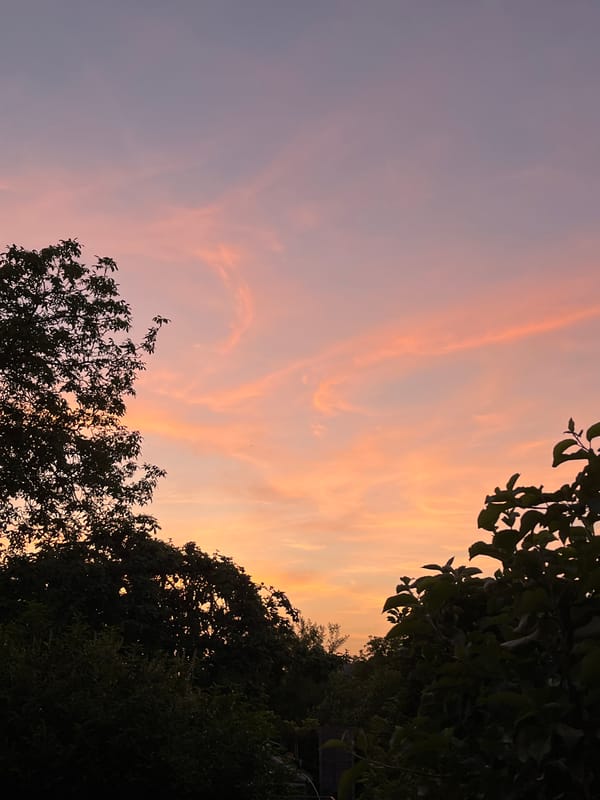 Colorful twilight sky observed over Mondercange, Luxembourg