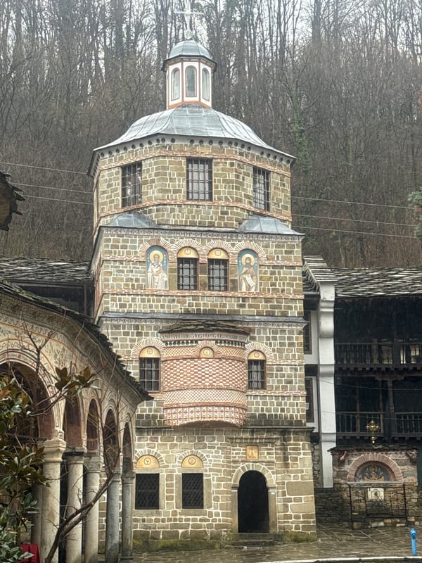 Troyan Monastery tower documented in Oreshak, Bulgaria