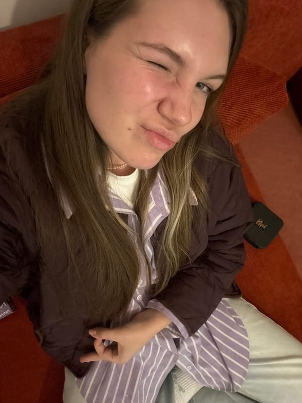 Young woman documents evening moments in Belgrade suburb