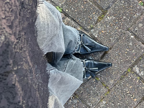 Morning observations in Wealden include footwear and interior reflection