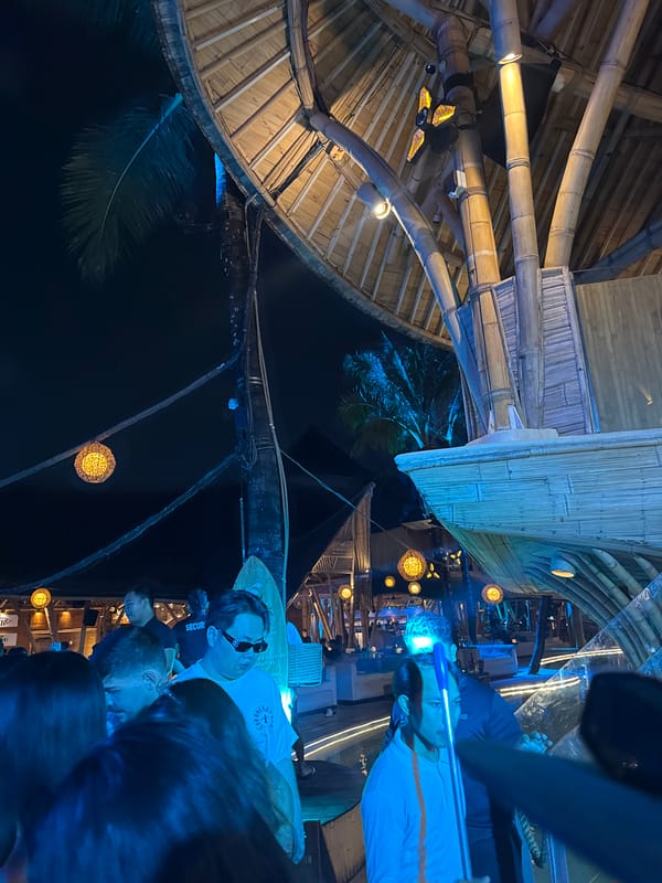 Night concert at Finns Beach Club, North Kuta