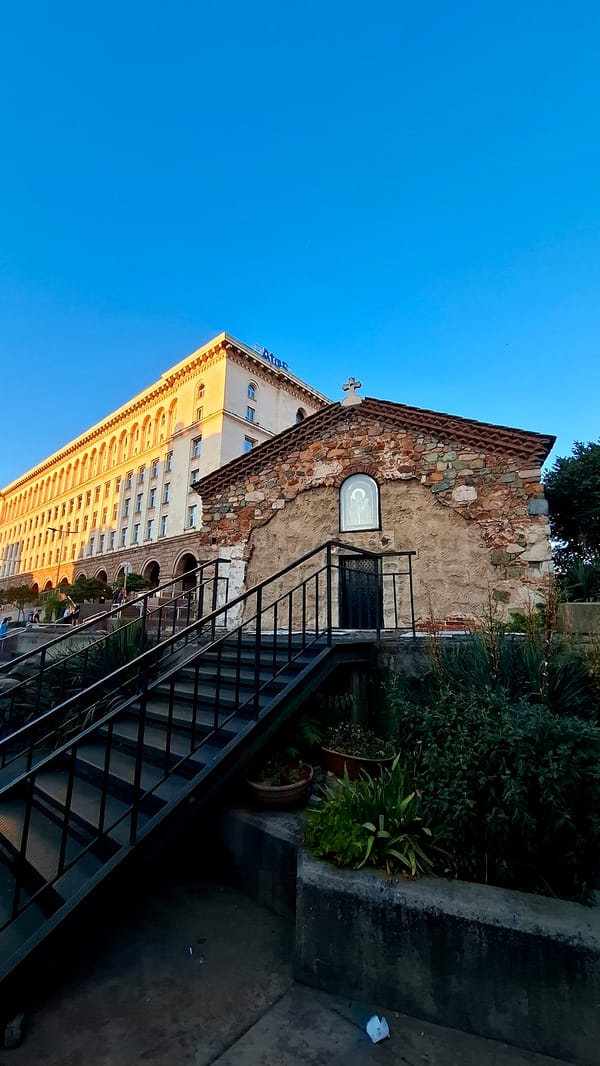 Sofia's historic center: ancient ruins, mosques, and neoclassical landmarks