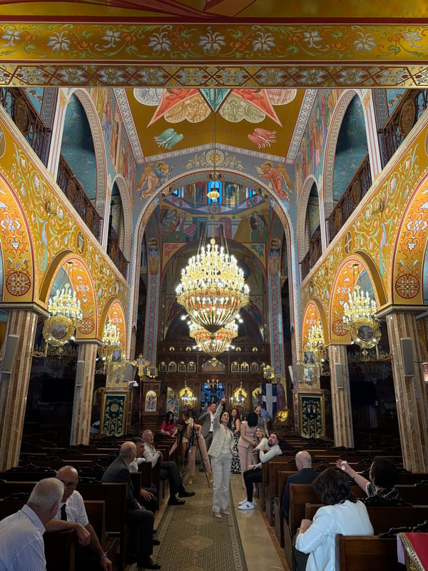 Eastern Orthodox church interior documented in Kafr Yasif, Israel