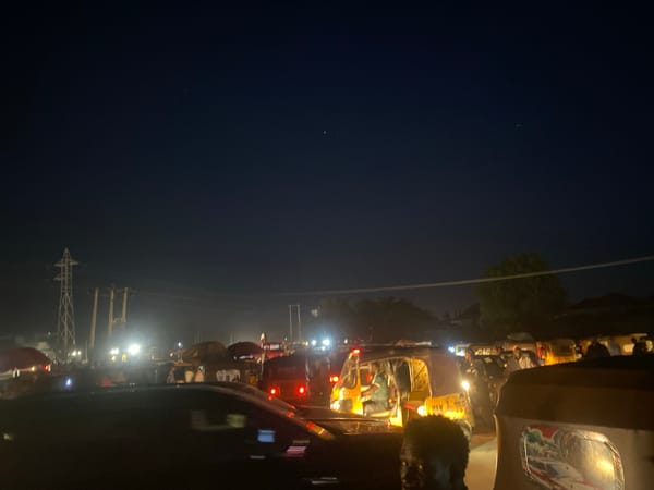 Evening market activity observed in Abuja, Nigeria