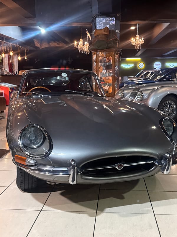 Classic car collection displayed in Cape Town showroom