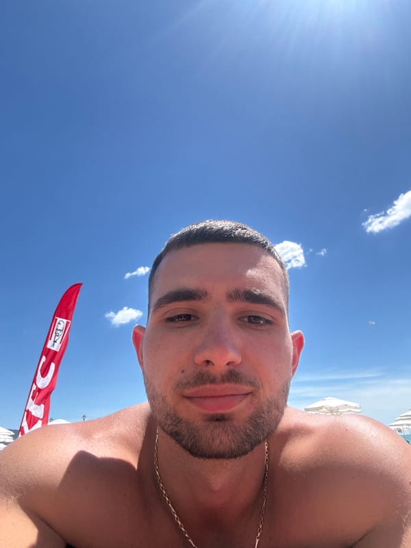 Lazy sunny morning at a Nesebar beach club