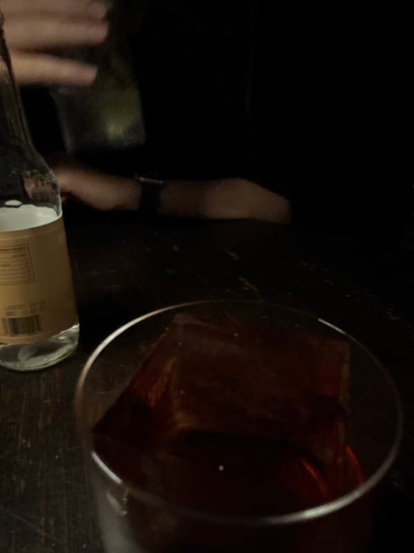 Late-night moments captured in Rome: drink, pasta, swan statue
