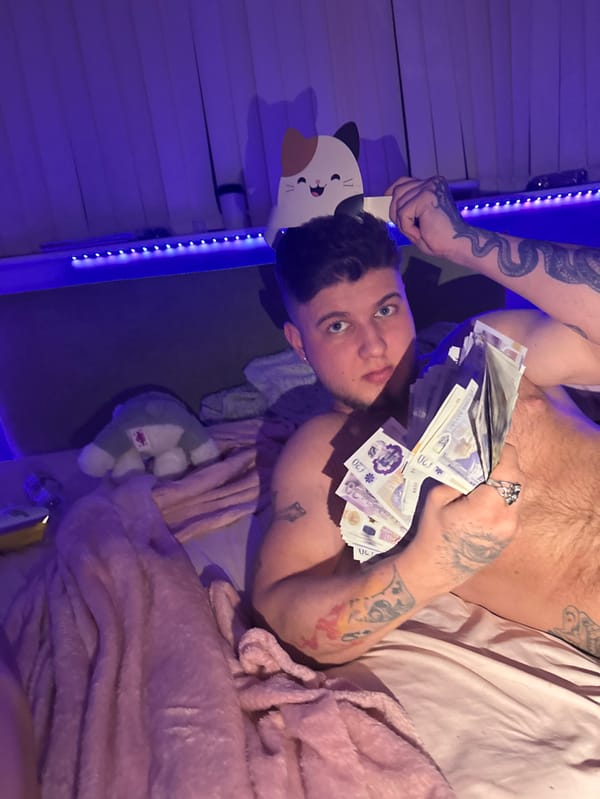 Bedroom scenes with cash documented in Corby overnight