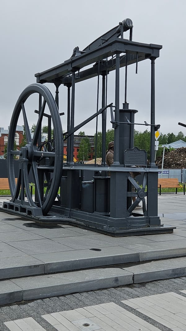 Industrial monuments and bronze sculptures documented in urban area