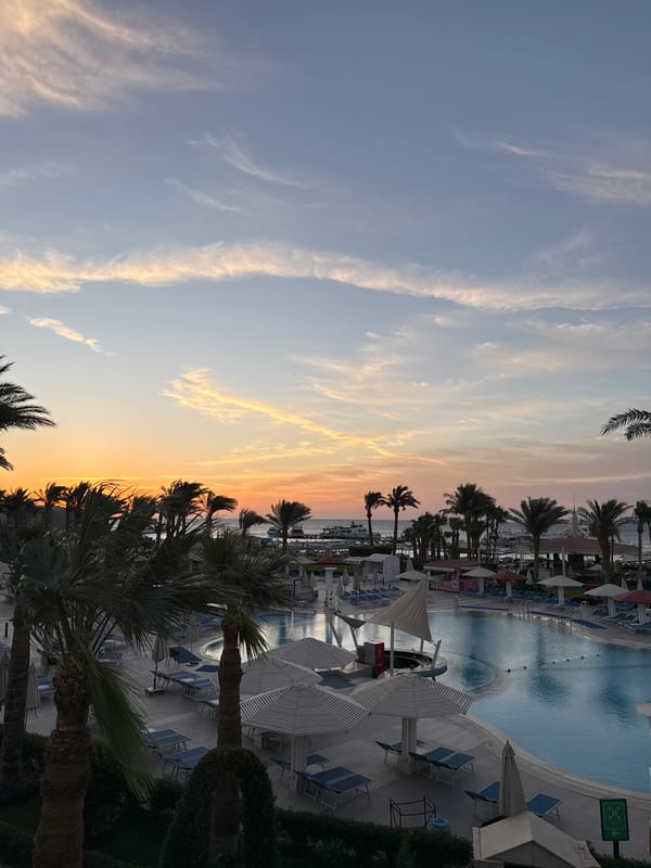 Sunset captured at Safaga resort, Egypt