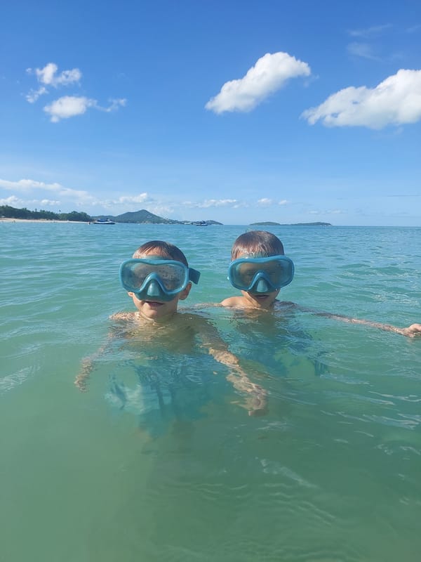 Calm morning swim session at Baan Chaweng Noi beach