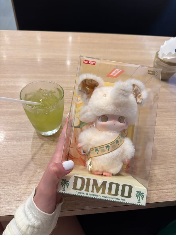 Woman documents breakfast and shopping in Wichit, Thailand