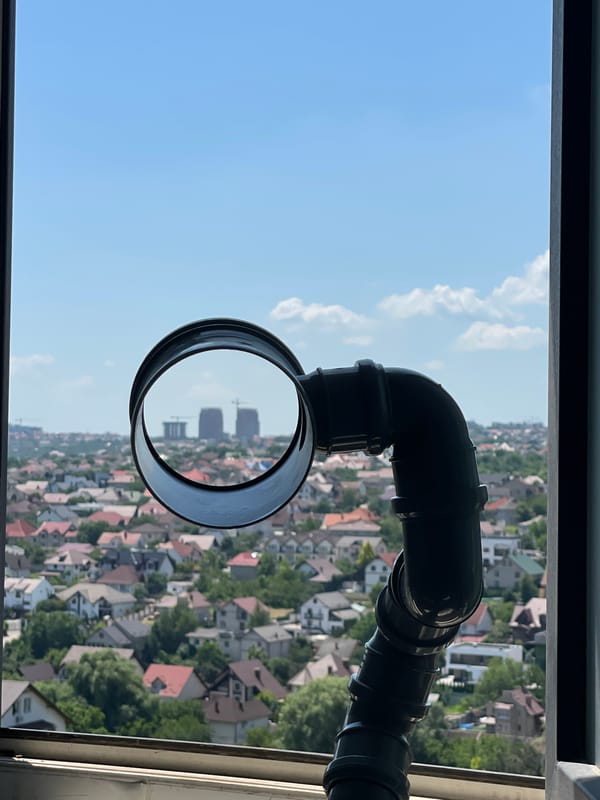 Morning at a high-rise apartment, city views and home project details