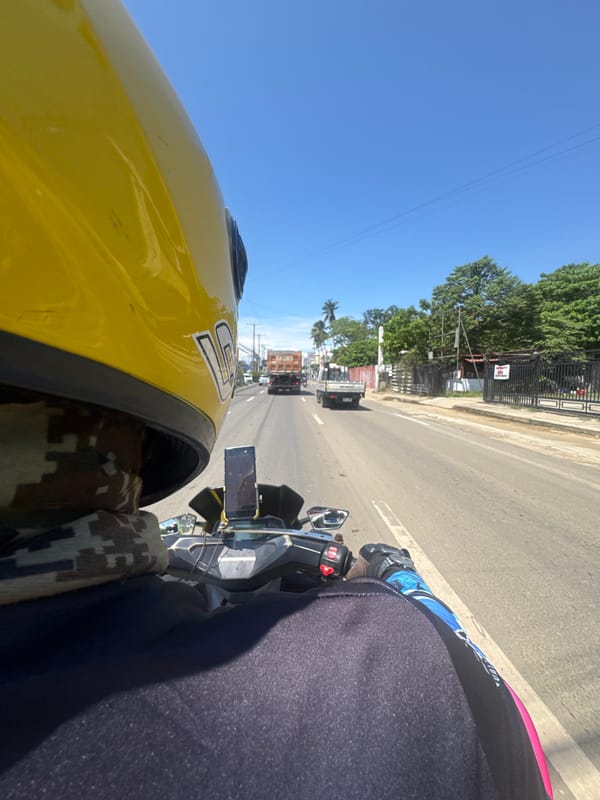 Motorcycle rider documents early morning commute through Davao City