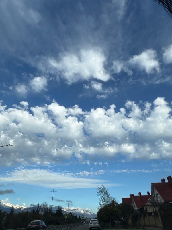 Clear skies and roadway scenes documented in Sochi