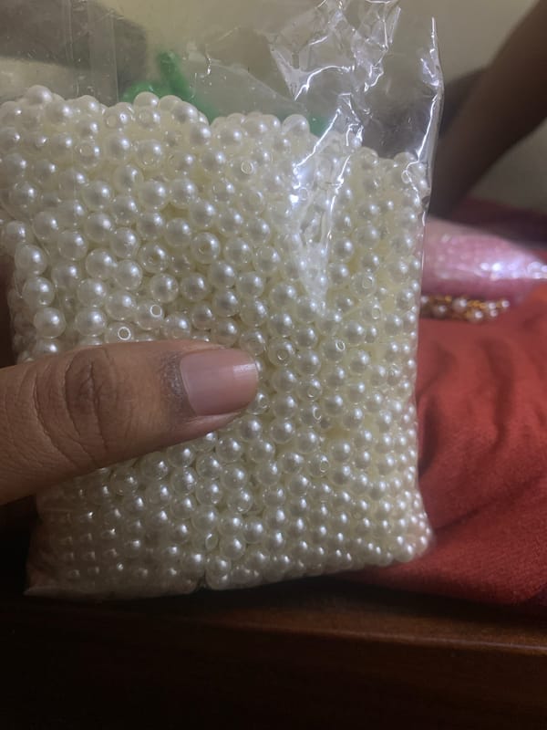 Craft beads and handmade jewelry displayed in Dar es-Salaam