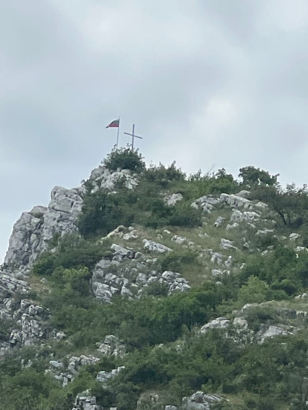 Mountain landscape documented from high vantage point in Asenovgrad