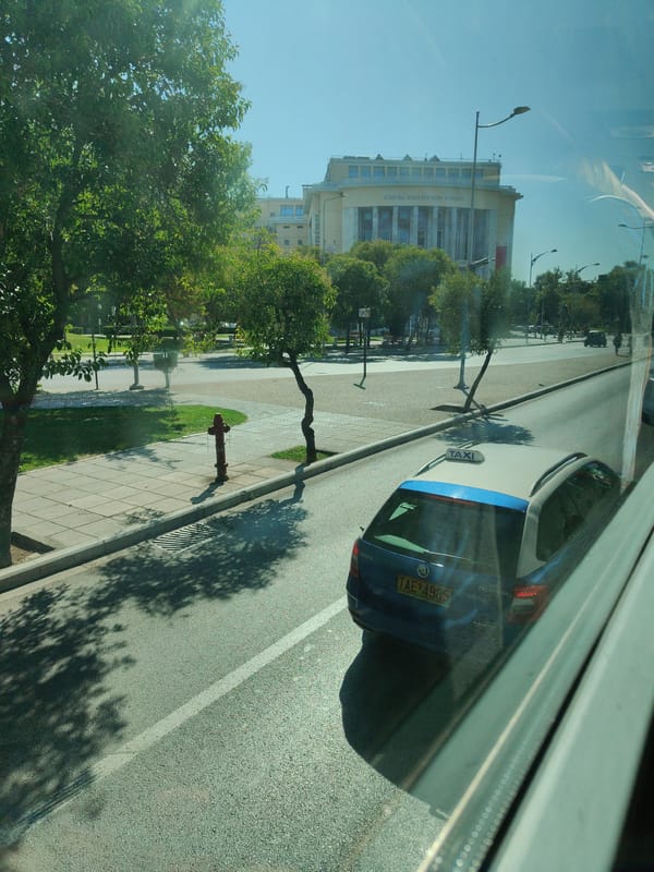 Morning scenes along Thessaloniki's waterfront promenade