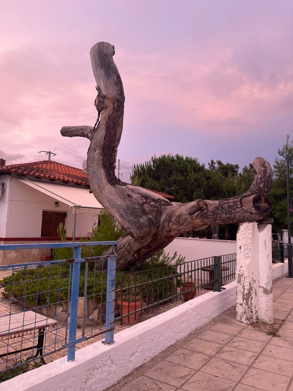 Evening stroll documented in Greek coastal town Gerakini