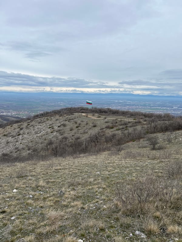 Spring landscape captured in rural Markovo, Bulgaria