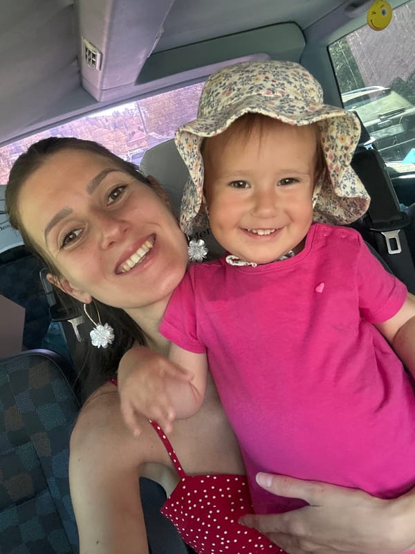 Family car journey documented in Wisła, Poland