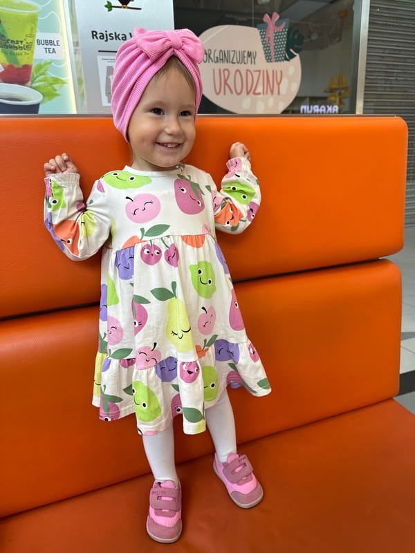 Toddler enjoys playtime at Bielsko-Biała entertainment venue