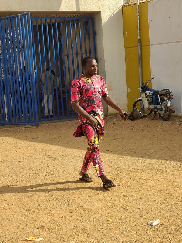 Street scenes captured outside Nigerian stadium, Rafin Par area