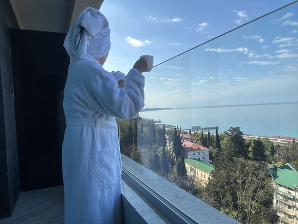 Quiet morning moment captured at Sochi resort