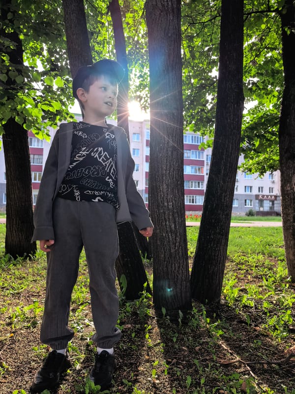 A casual summer afternoon in a Sterlitamak park