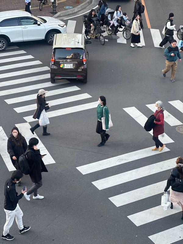 Morning street scenes documented in Tokorozawa, Japan