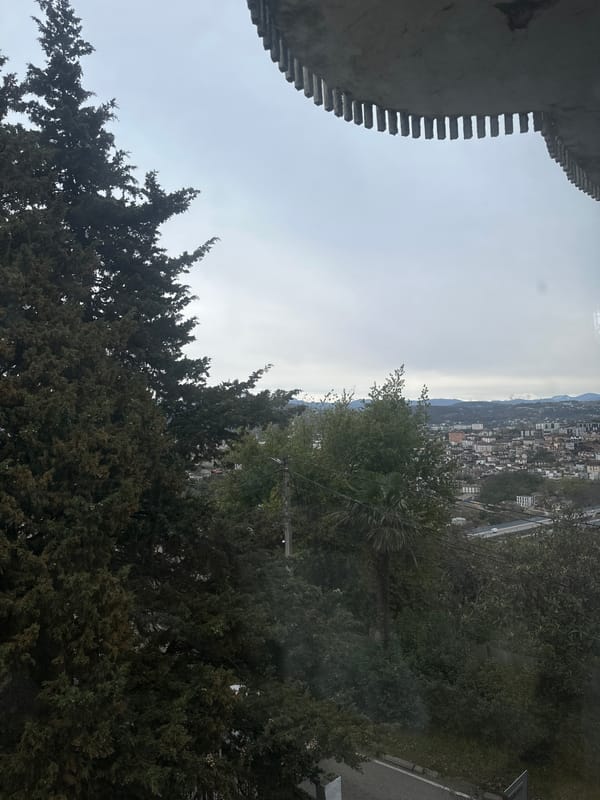 Visitor captures mountain views and selfie from Sochi heights