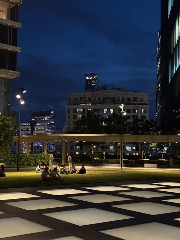 Bangkok park gathering draws small crowd on Thursday night
