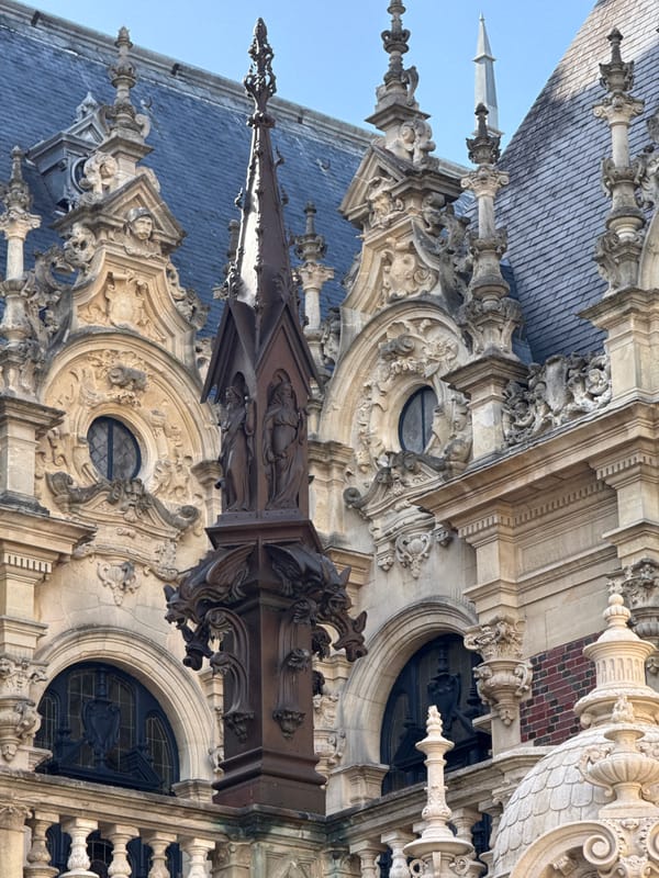 Tourist documents historic Palais Bénédictine architecture in Fécamp