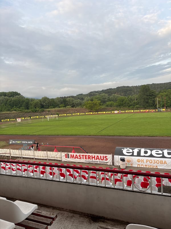 Empty stadium, public gathering observed in Kazanlak, Bulgaria