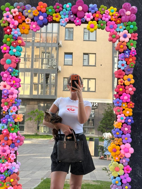 Mirror selfies captured across Krasnoyarsk in morning hour