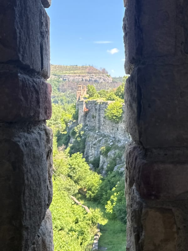 Inside Tsarevets Fortress, Veliko Tarnovo, on a June morning