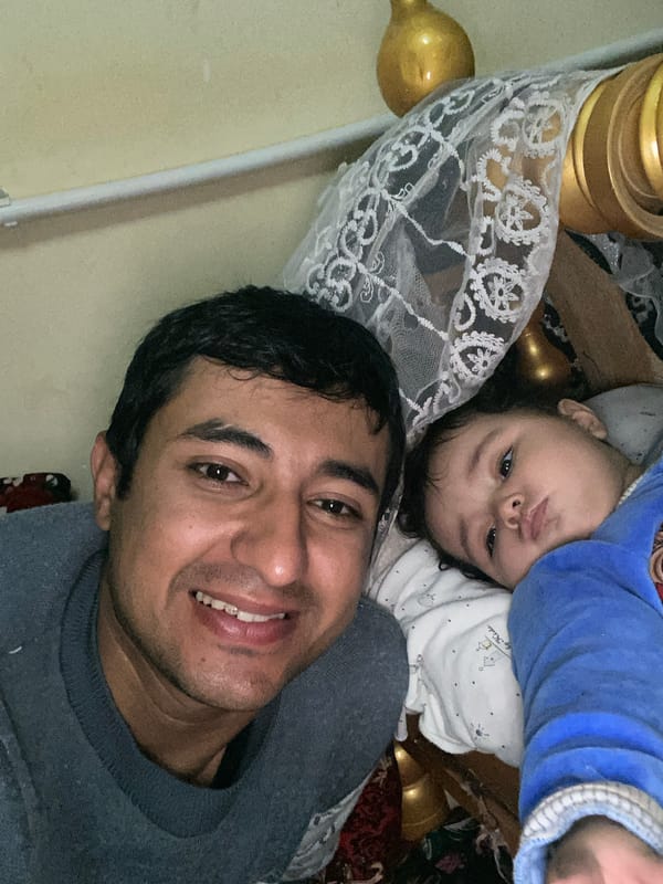 Father and baby captured in casual moments in Galaosiyo