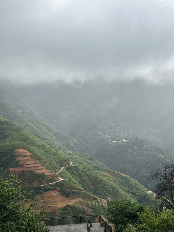 Early morning mountain tourism documented at Ta Xua Vietnam