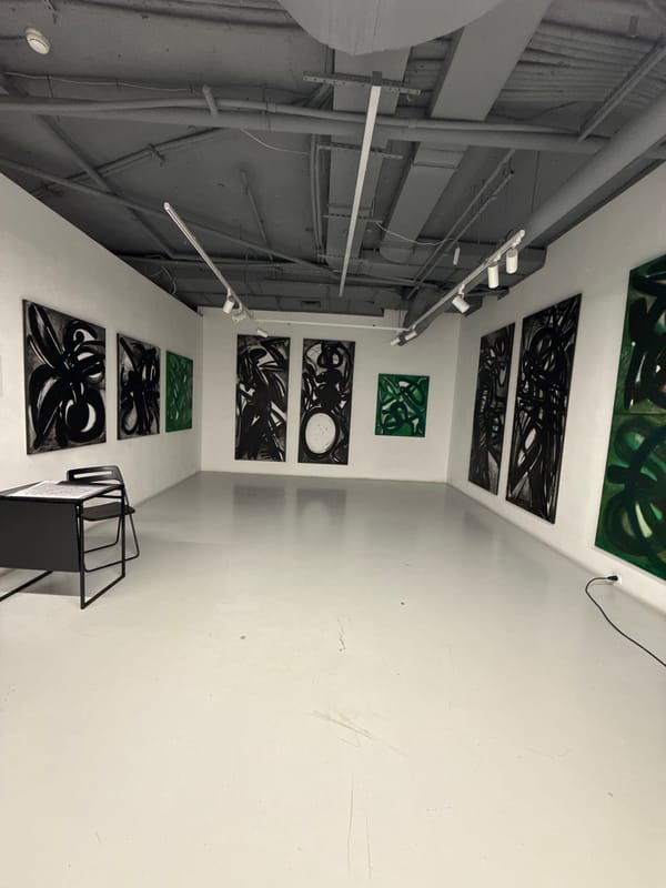 Moscow art gallery documented with paintings and color samples