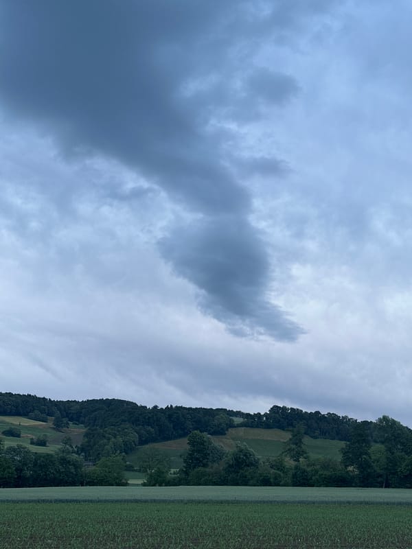 Evening landscape scenes documented in Lufingen countryside