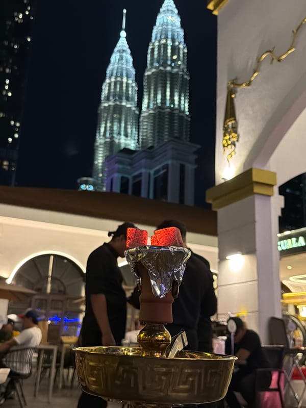 Evening in KL: rooftop dining, light installations, and a vehicle show